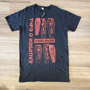New Type O Negative Black And Red Shirt Dress Coffin And Skeleton Graphic Size L